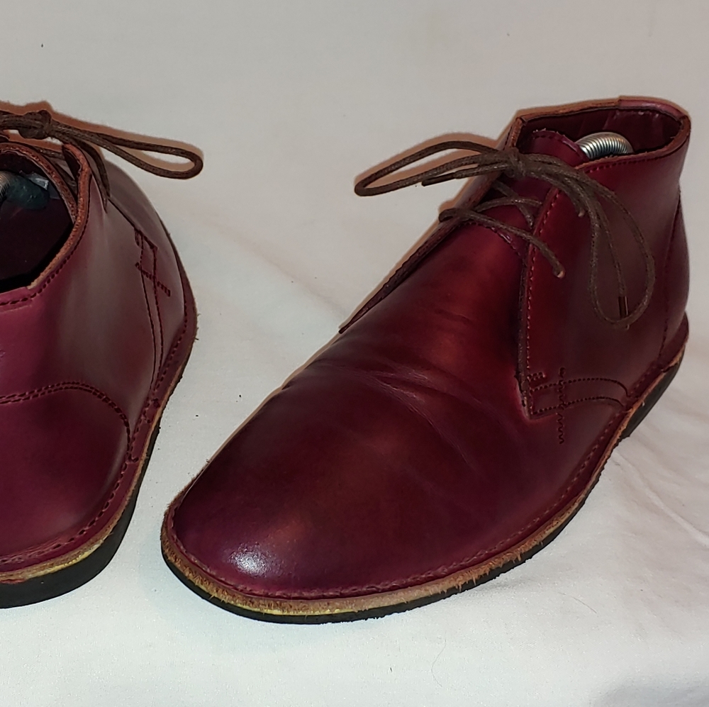 JUMP J75 Sz 9 Burgundy Leather Boots